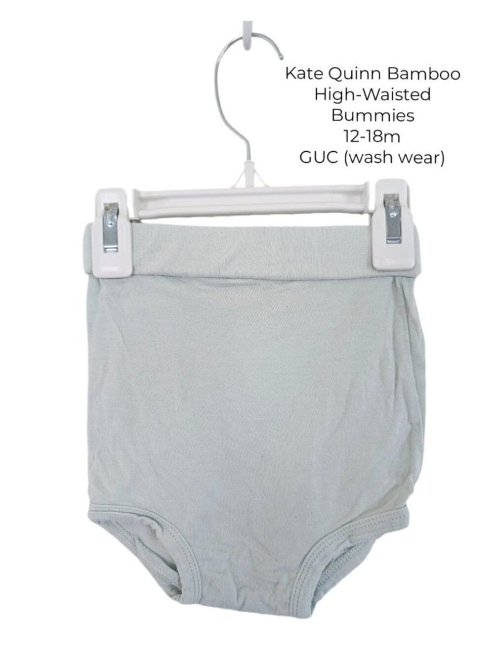 Kate Quinn Baby‎ Girls Bamboo Teal High-Waisted Bummies 12-18m